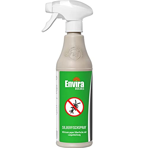 Envira Silberfisch-Spray - Anti-Silberfisch-Mittel Mit Langzeitwirkung - Geruchlos & Auf Wasserbasis - 500 ml