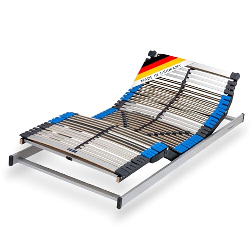 CubeSleep 7-Zonen Motor-Lattenrost PURE KF 44-Leisten 80x200cm | elektrisch verstellbar | Federung mit Härteregulierung | Made In Germany | GS Zertifiziert – geprüfte Sicherheit